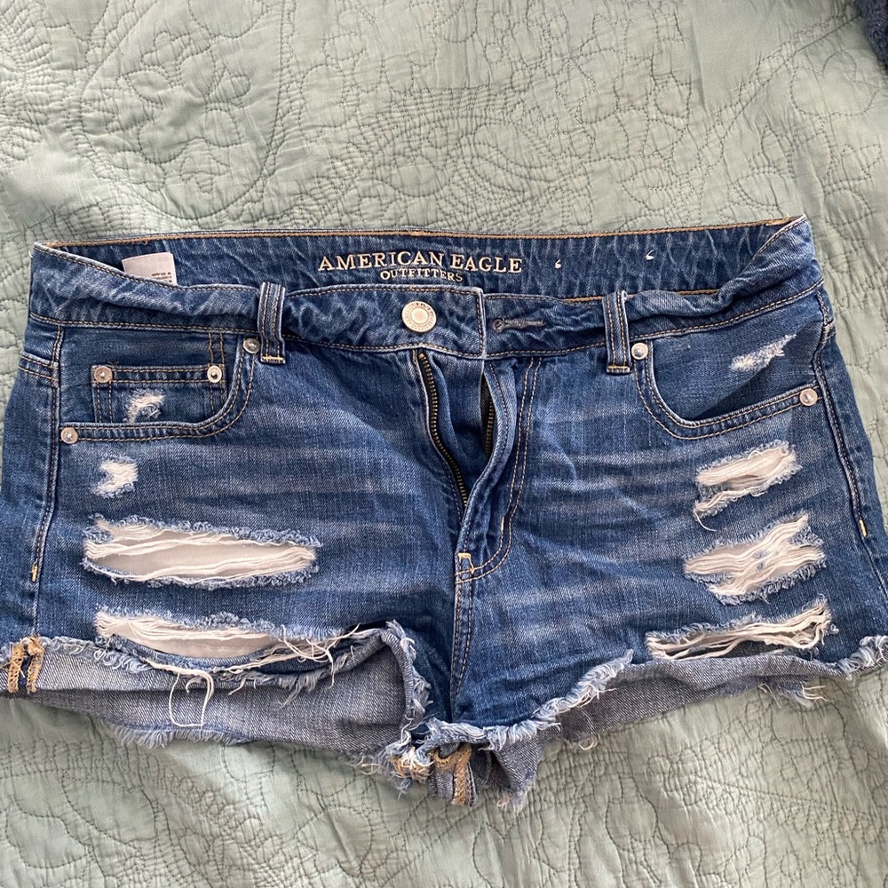 American Eagle Tomgirl Shortie - Denim shorts